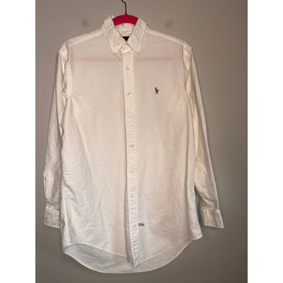 Ralph Lauren Crisp White Minimalist Capsule Old Money Corporate Boxy Shirt M - Picture 1 of 4